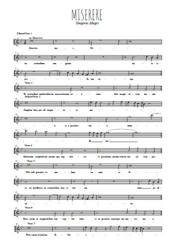 Miserere de Gregorio Allegri